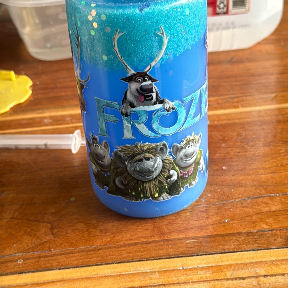 Frozen Themed Blue Tumbler
